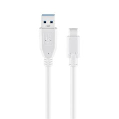 Goobay kabel USB 3.0 til USB-C 1meter hvid